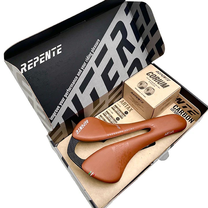 Набор Repente Artax GL SET Brown (велосипедное седло + обмотка руля)